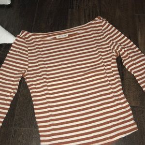 Off The Shoulder Striped Top